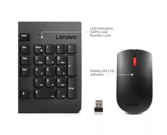 Клавиатура и мышь беспроводная Lenovo 510 Combo Wireless UA Black (GX31D64836)
