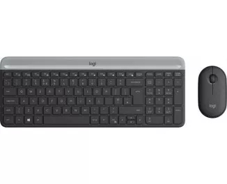 Клавиатура и мышь беспроводная Logitech MK470 Graphite USB (920-009204)