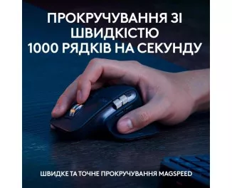 Клавіатура та миша бездротова Logitech MX Keys S Combo USINTL Graphite (920-011614)