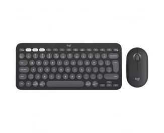 Клавіатура та миша бездротова Logitech Pebble 2 Combo Graphite Wireless (920-012239)