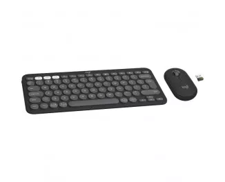 Клавиатура и мышь беспроводная Logitech Pebble 2 Combo Graphite Wireless (920-012239)