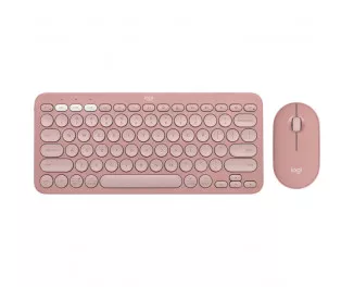 Клавіатура та миша бездротова Logitech Pebble 2 Combo Rose Wireless (920-012241)