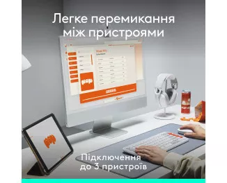 Клавиатура и мышь беспроводная Logitech Pop Icon Combo Graphite (920-013156)