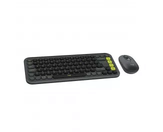 Клавиатура и мышь беспроводная Logitech Pop Icon Combo Graphite (920-013156)