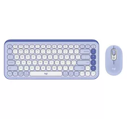 Клавіатура та миша бездротова Logitech Pop Icon Combo Lilac (920-013078)