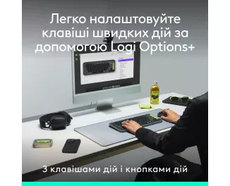 Клавіатура та миша бездротова Logitech Pop Icon Combo Lilac (920-013078)