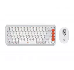Клавіатура та миша бездротова Logitech Pop Icon Combo Off White (920-013141)