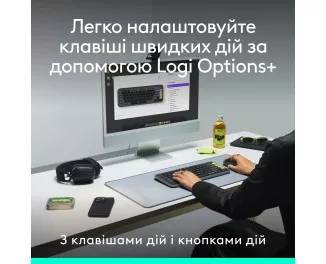 Клавиатура и мышь беспроводная Logitech Pop Icon Combo Rose (920-013142)