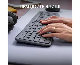 Клавиатура и мышь беспроводная Logitech Signature Slim Combo MK950 for Business Graphite (920-012508)
