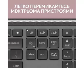 Клавіатура та миша бездротова Logitech Signature Slim Combo MK950 Graphite (920-012490)