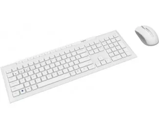 Клавиатура и мышь беспроводная Rapoo 8210М Wireless White