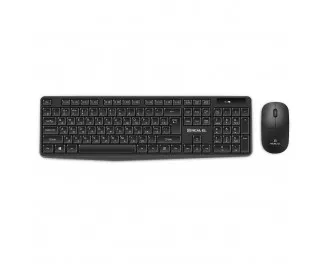 Клавиатура и мышь беспроводная REAL-EL Kit 551W Black (EL123100048)