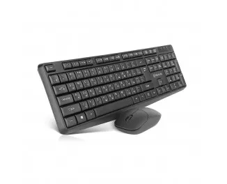 Клавиатура и мышь беспроводная REAL-EL Kit 551W Black (EL123100048)