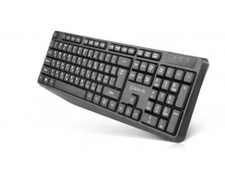 Клавиатура и мышь беспроводная REAL-EL Kit 551W Black (EL123100048)