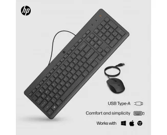 Клавиатура и мышь HP 150 Black (240J7AA)