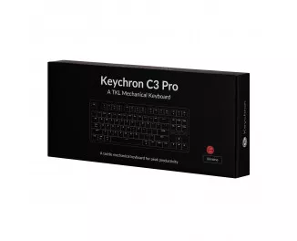 Клавіатура Keychron C3 Pro 87 Key RGB Hot-Swap K Pro Brown Black (C3PH3_KEYCHRON)