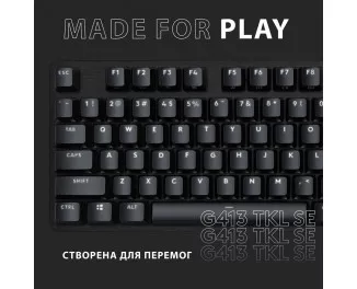 Клавиатура Logitech G413 TKL SE Mechanical Tactile Switch USB UA Black (920-010446)