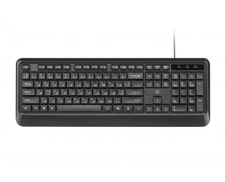 Клавиатура мембранная 2E KS130 105key, USB-A, EN/UK/RU, чёрный