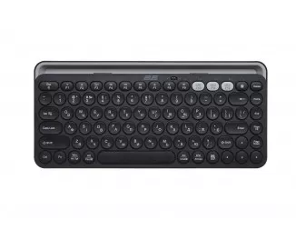 Клавиатура мембранная 2E KS250 84key, WL/BT, EN/UK, чёрно-серый