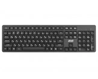 Клавиатура мембранная 2E KS260 106key, WL, EN/UK, чёрный