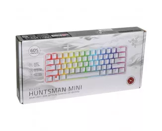 Клавиатура Razer Huntsman mini Mercury Red Switch USB RU White (RZ03-03392200-R3R1)