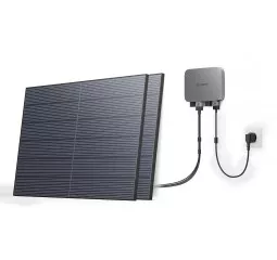 Комплект энергонезависимости EcoFlow PowerStream - микроинвертор 600W + 2 x 400W стационарные солнечные панели