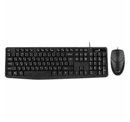 Комплект клавиатура и мышь Genius KM-170, EN/UKR/RU, черный