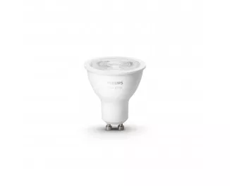 Комплект ламп PHILIPS Hue GU10, 5.2W(57Вт), 2700K, White, Bluetooth, диммируемая, 2 шт (929001953506)