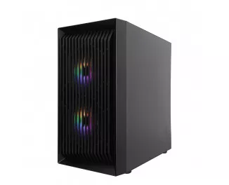 Корпус 1stPlayer BS-2-BK-3F1 Black без БП
