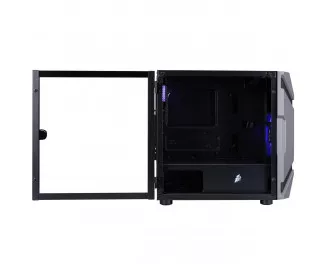 Корпус 1stPlayer D3-A-BK-1F7-14-1F7 Black без БП