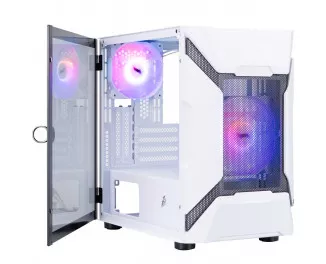 Корпус 1stPlayer D3-A-WH-1F7-14-W-1F7-W White без БП