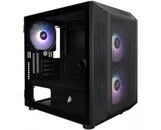 Корпус 1stPlayer D3-BK-3F7-14 Black без БП