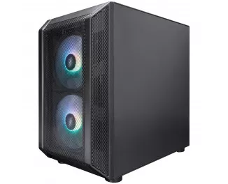 Корпус 1stPlayer D3-BK-3F7-14 Black без БП