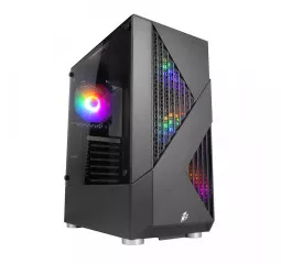 Корпус 1stPlayer F3-A-BK-4F1 Black без БП