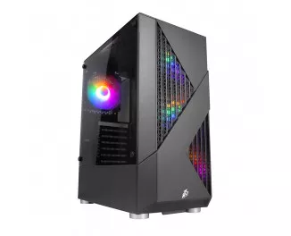 Корпус 1stPlayer F3-A-BK-4F1 Black без БП