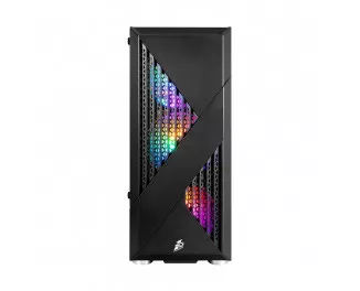 Корпус 1stPlayer F3-A-BK-4F1 Black без БП