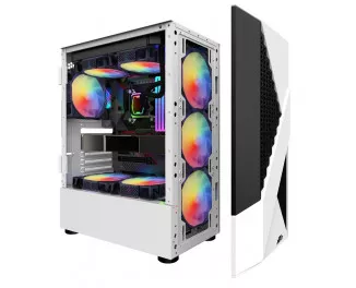 Корпус 1stPlayer F3-A-WH-4F1 White без БП
