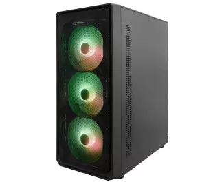 Корпус 1stPlayer FD3-BK-4F7 Black без БП