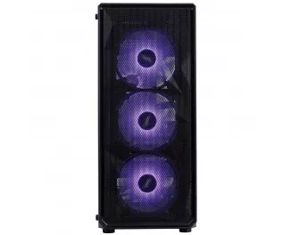 Корпус 1stPlayer FD3-M-BK-4F7 Black без БП