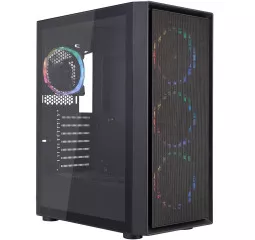Корпус 1stPlayer Go6-BK-4FS7 Black без БП