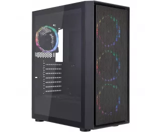 Корпус 1stPlayer Go6-BK-4FS7 Black без БП