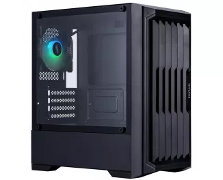 Корпус 1stPlayer H2-BK-4F7 Black без БП
