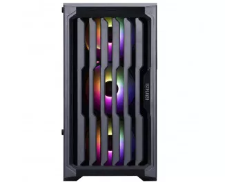 Корпус 1stPlayer H2-BK-4F7 Black без БЖ