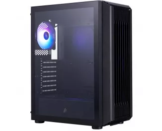 Корпус 1stPlayer H6-BK-4F7 Black без БП