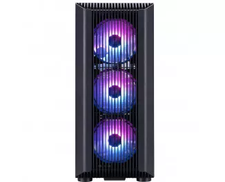 Корпус 1stPlayer H6-BK-4F7 Black без БП