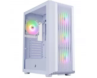 Корпус 1stPlayer H6-WH-4F7-W White без БП