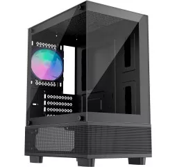 Корпус 1stPlayer Mi2-A-BK-2F7R-1F7 Black без БП