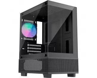Корпус 1stPlayer Mi2-A-BK-2F7R-1F7 Black без БП
