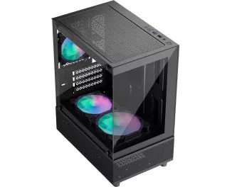 Корпус 1stPlayer Mi2-A-BK-2F7R-1F7 Black без БП