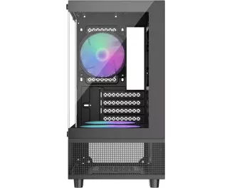 Корпус 1stPlayer Mi2-A-BK-2F7R-1F7 Black без БП